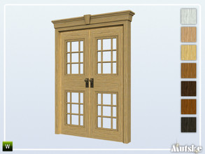Sims 4 — Woodville Door Glass A 2x1 by Mutske — This door is part of the Woodville Constructionset. Made by Mutske@TSR.