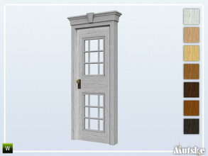 Sims 4 — Woodville Door Glass A 1x1 by Mutske — This door is part of the Woodville Constructionset. Made by Mutske@TSR.