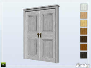 Sims 4 — Woodville Door Privat B 2x1 by Mutske — This door is part of the Woodville Constructionset. Made by Mutske@TSR.