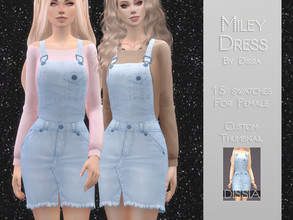 Sims 4 — Miley Dress by Dissia — Miley Dress 15 swatches Hope you like it ;)