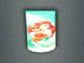 Sims 4 — The Little Mermaid wall lamp by Arisha_214 — Cool wall lamp for your little The Little Mermaid fan :)