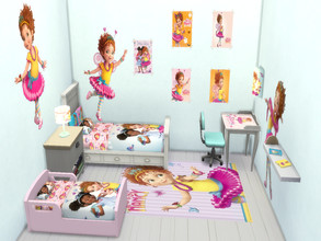Sims 4 — Fancy Nancy bedroom by Arisha_214 — Cool bedroom for your little Fancy Nancy fan :)