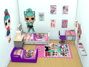 Sims 4 — LOL bedroom by Arisha_214 — Cool bedroom for your little LOL fan :)