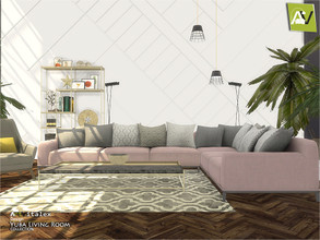Sims 4 — Yuba Living Room by ArtVitalex — - Yuba Living Room - ArtVitalex@TSR, Oct 2020 - All objects three has a