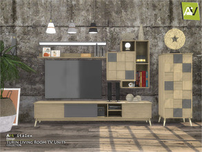 Sims 4 — Turin Living Room TV Units by ArtVitalex — - Turin Living Room TV Units - ArtVitalex@TSR, Oct 2020 - All objects