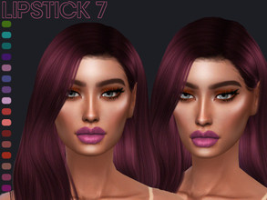 Sims 4 — Lipstick Vol.7 by linavees — 16 colors Custom thumbnail Base game compatible Happy simming!