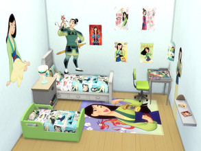 Sims 4 — Mulan bedroom by Arisha_214 — Cool bedroom for your little Mulan fan :)