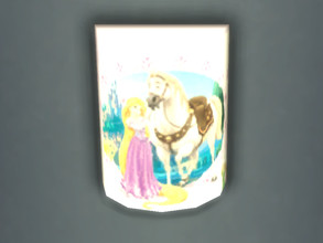 Sims 4 — Rapunzel wall lamp by Arisha_214 — Cool wall lamp for your little Rapunzel fan :)