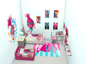 Sims 4 — Trolls bedroom by Arisha_214 — Cool bedroom for your little Trolls fan :)