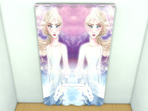 Sims 4 — Frozen 2 curtains (long) - Dine out needed by Arisha_214 — Cool curtains for your little Frozen 2 fans :)