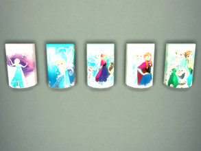Sims 4 — Frozen wall lamps by Arisha_214 — Cute wall lamps for Frozen fans :)