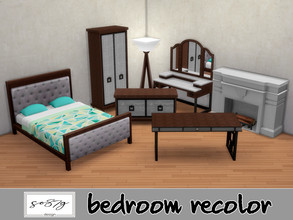Sims 4 — Modern Bedroom set by so87g — - ground lamp: Collection of 4 floor lamp. Cost : 200 you can found it in lights.