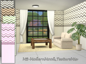 Sims 4 — MB-ModernMood_TextureMix by matomibotaki — MB-ModernMood_TextureMix, wallpaper in 4 different colors and 3