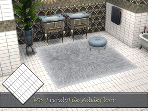 Sims 4 — MB-TrendyTile_AdeleFloor by matomibotaki — MB-TrendyTile_AdeleFloor elegant tile set with 3 matching walls in