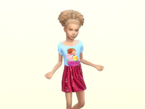 Sims 4 — Fancy Nancy summer dress for kids - Get together needed by Arisha_214 — Fun summer dress for little Fancy Nancy