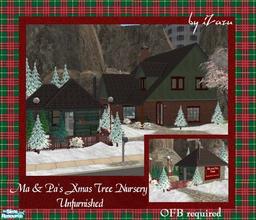 Sims 2 — MA and Pa's Xmas Trees Unfurnished by iZazu — *OFB Required*-*Unfurnished* Xmas Trees Sell GREAT!(Home Business)