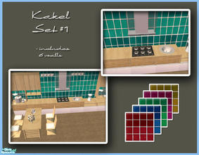 Sims 2 — Kakel Set#1 by elmazzz — Realistic looking tiles -Includes 6 colors