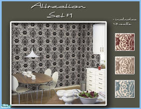 Sims 2 — Attraction Set #1 by elmazzz — Attraction Set #1 - Realistic Wallpaper -Includes 13 walls