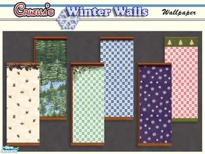 Sims 2 — am_WinterWalls by Cruella — Wintery wallpaper.