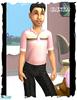 Pink Striped Collar Top For Little Boys by clcny20 - Click to view and download separately!