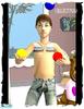 Orange Striped Collar Top For Boys by clcny20 - Click to view and download separately!