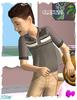 Black Striped Collar Top For Little Boys by clcny20 - Click to view and download separately!