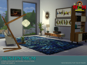 Sims 4 — Austin MCM Set by Padre — A set of retro mid century inspired furniture items for The Sims 4 New meshes made by