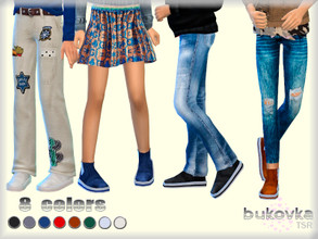 Sims 4 — Boots  Child by bukovka — Shoes for children of both sexes. Suitable for base game, new mesh is mine, included.