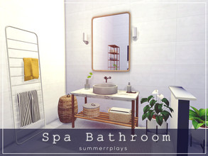 Sims 4 — Spa Bathroom - ROOM by Summerr_Plays — A large bathroom for your Sims. 