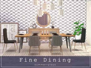 Sims 4 — Fine Dining - ROOM  by Summerr_Plays — A formal dining room for your Sims. 