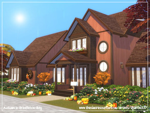 Sims 4 — Autumn In Brindleton Bay - Nocc by sharon337 — 40 x 30 lot. Value $215,846 3 Bedrooms 4 Bathrooms Living Room
