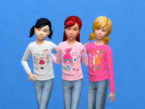 Sims 4 — Shirts with long sleeves for kids by Arisha_214 — Cool shirts with long sleeves for little princesses :)