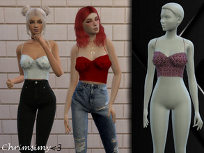 Sims 4 — Ruched Top by chrimsimy — -female top -25 swatches -custom thumbnail -all LODs -hq compatible Hope you like it!