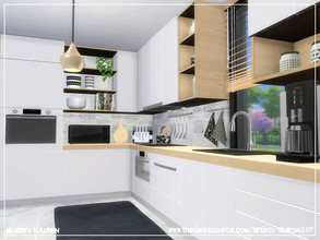 Sims 4 — Modern Kitchen by sharon337 — A Modern Kitchen to help your Sims master their cooking skills. 4 x 6 Room $22,406