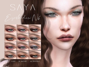 Sims 4 — SayaSims - Eyeshadow N6 by SayaSims — - 30 Colours - Female / Male - Teen to Elder - Custom Thumbnail - HQ mod