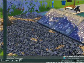 Sims 4 — Falling Leaves IV by Silerna — Autumn leaves for on the ground! Part of a bigger set. -Base game compatible