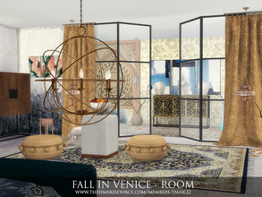 Sims 4 — FALL IN VENICE by dasie22 — FALL IN VENICE is a bedroom. Please, use code bb.moveobjects on before you place