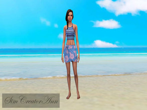 Sims 4 — Beach Cas Background by Sim_Creator_Ann — A beach cas background for your Sims. Sim also made by me.