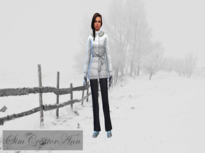 Sims 4 — Winter Cas Background by Sim_Creator_Ann — A winter cas background. Sim also made by me.