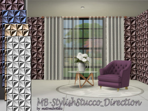 Sims 4 — MB-StylishStucco_Direction by matomibotaki — MB-StylishStucco_Direction, plastic structured wallpaper with