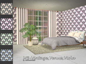 Sims 4 — MB-Vintage_Venue_Viola by matomibotaki — MB-Vintage_Venue_Viola, elegant wallpaper with spades ornaments and