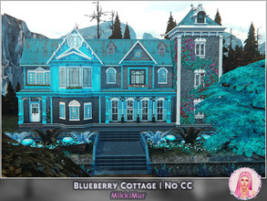Sims 4 — Blueberry Cottage by MikkiMur_sims — Big magic house, when witches or vampires can hide their secrets. Size -
