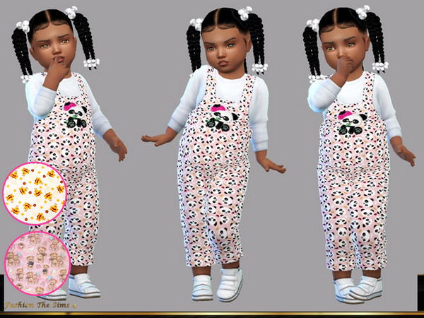 Sims 4 — Jumpsuit Samara baby by LYLLYAN — Jumpsuit in 3 prints. You must own the latest toddler stuff pack to be able