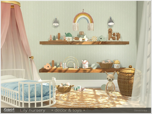 Sims 4 — Lily nursery *decor & toys* by Severinka_ — A set of decor and toys for the design of the kidsroom/nursery.