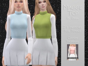 Sims 4 — Maggie Top by Dissia — Maggie Top 21 swatches Hope you like it ;)