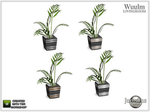 Sims 4 — Wuulm living room table plant by jomsims — Wuulm living room table plant