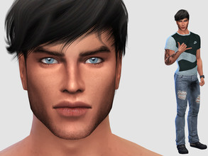 Sims 4 — Jordan Morrison by DarkWave14 — Download all CC's listed in the Required Tab to have the sim like in the