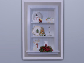 Sims 4 — False Christmas Recess Shelf. Dine Out Pack Required. by seimar8 — Place this image on your walls to give the