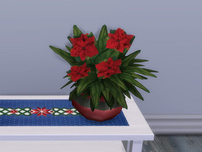 Sims 4 — Poinsettia. Base Game Required. by seimar8 — Traditional Christmas Poinsettia. Base game required. Part of my