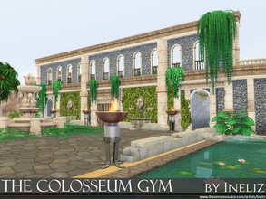 Sims 4 — The Colosseum Gym by Ineliz — Inspired by ancient ruins nearby, The Colosseum Gym offers various activities to